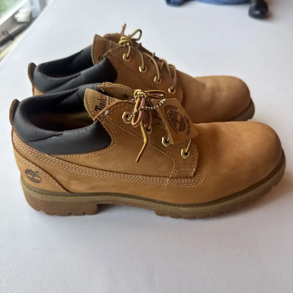 Timberland Classic Oxford Waterproof Lace Up Boot 73538 Wheat Tan Men Size 10M